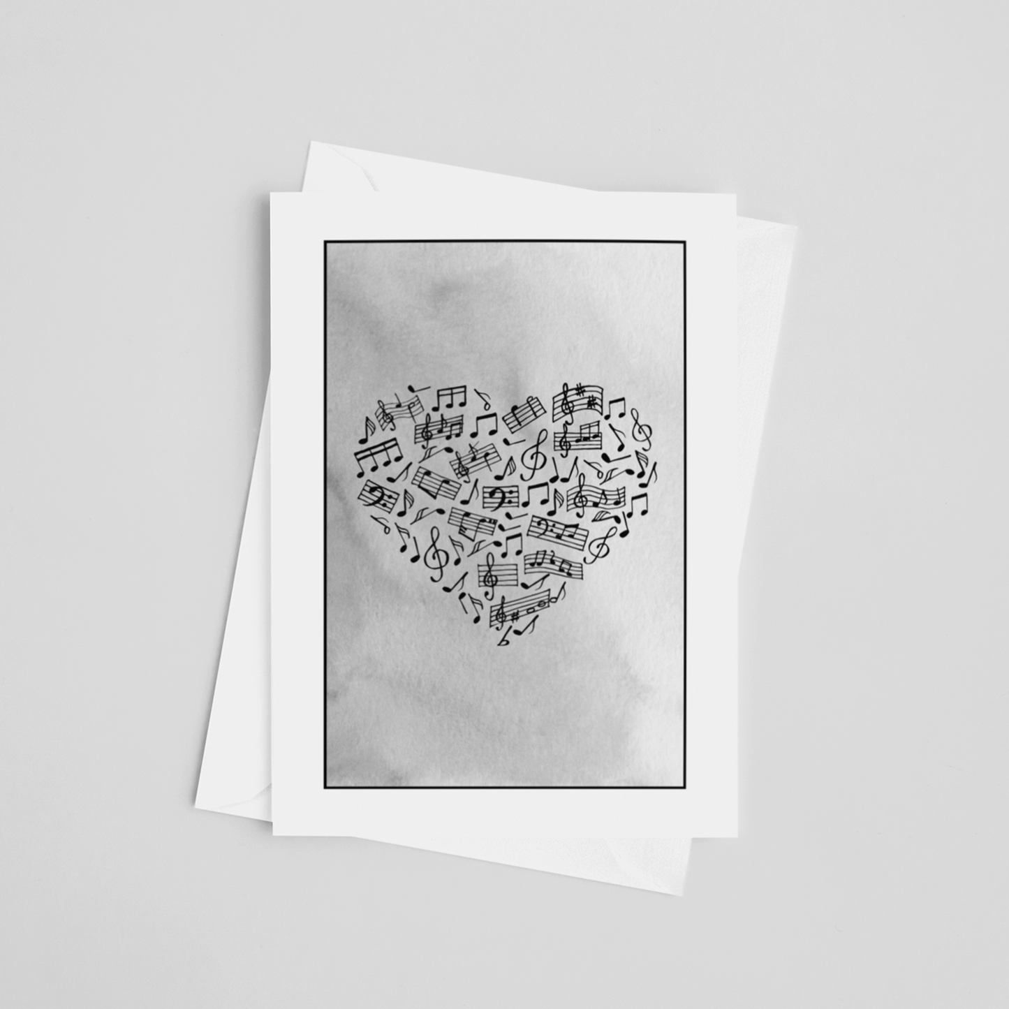 Music Love Greeting Cards 5" x 7"