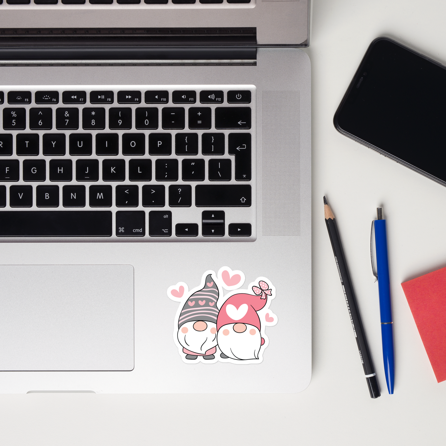 Gnomie Love Bubble-Free Stickers – Durable, High-Quality Vinyl Magic! - Expressive DeZien