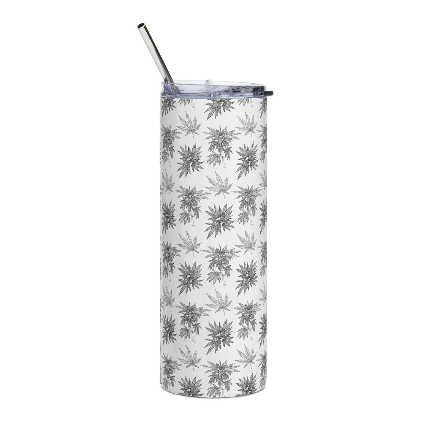 20oz Stainless Steel Skinny Tumbler Cannabis Motif - Expressive DeZien