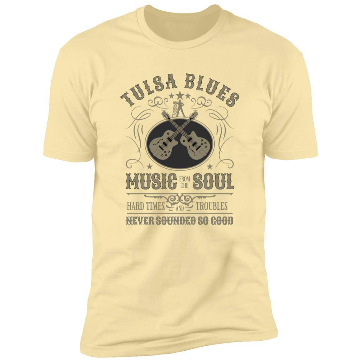 Tulsa Blues Music from the Soul Premium Next Level Short Sleeve T-Shirt - Expressive DeZien