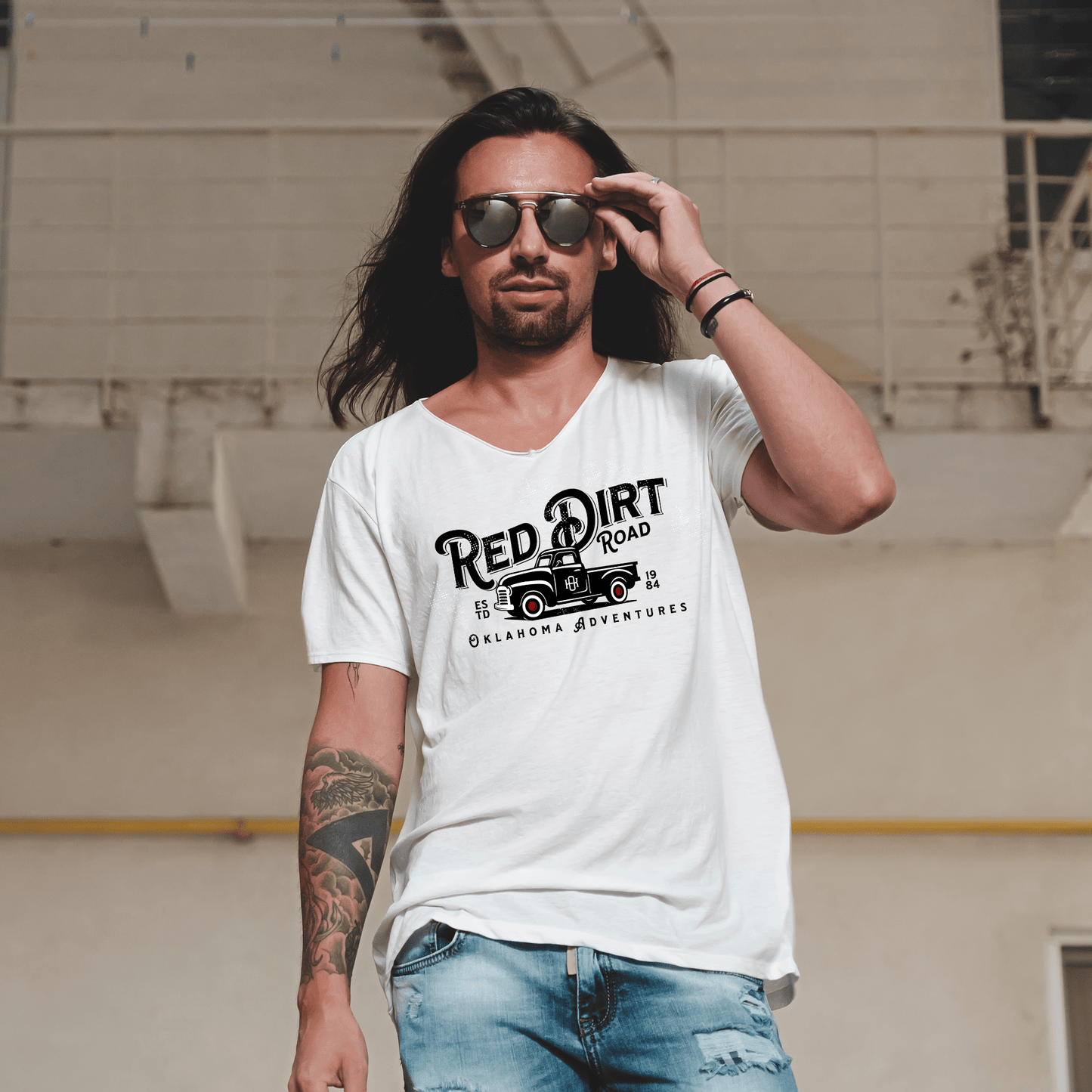 Red Dirt Road Adventures Men's Premium Short Sleeve Tee - Expressive DeZien