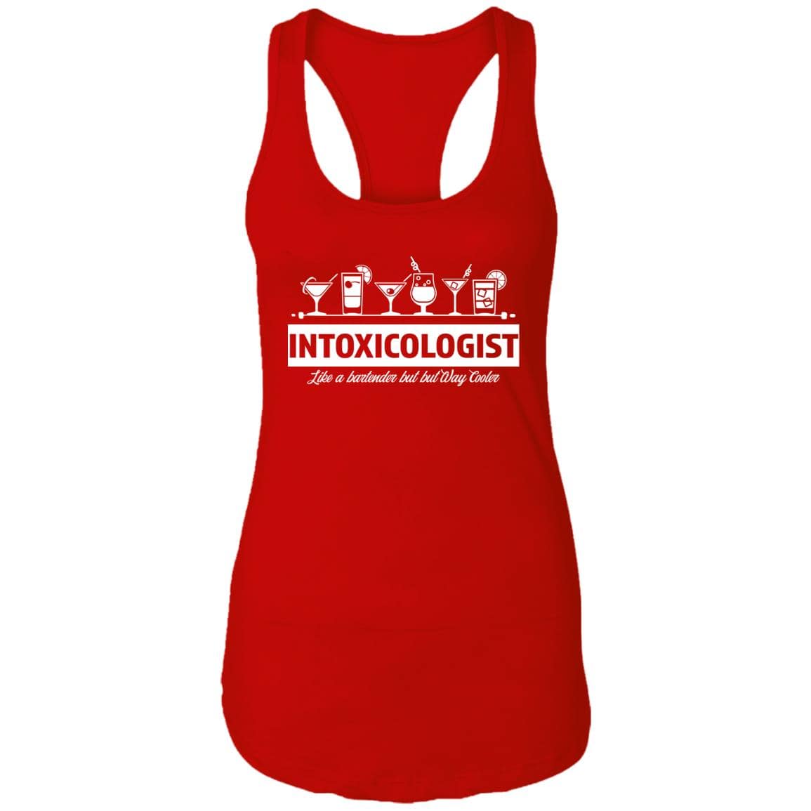 Intoxicologist Bartender Ladies Ideal Racerback Tank - Expressive DeZien