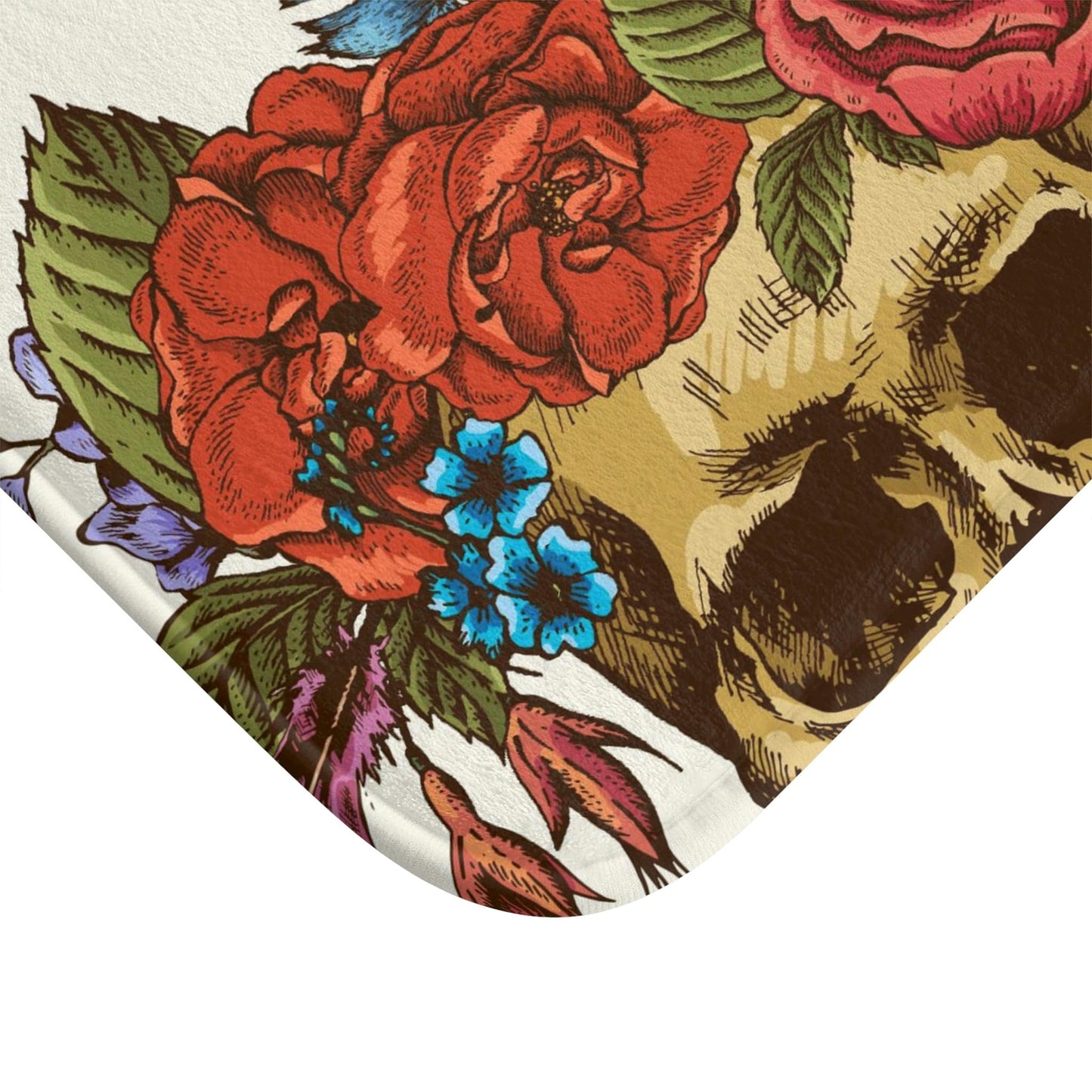 Rosie Skull Anti-Slip Bath Mat - Expressive DeZien