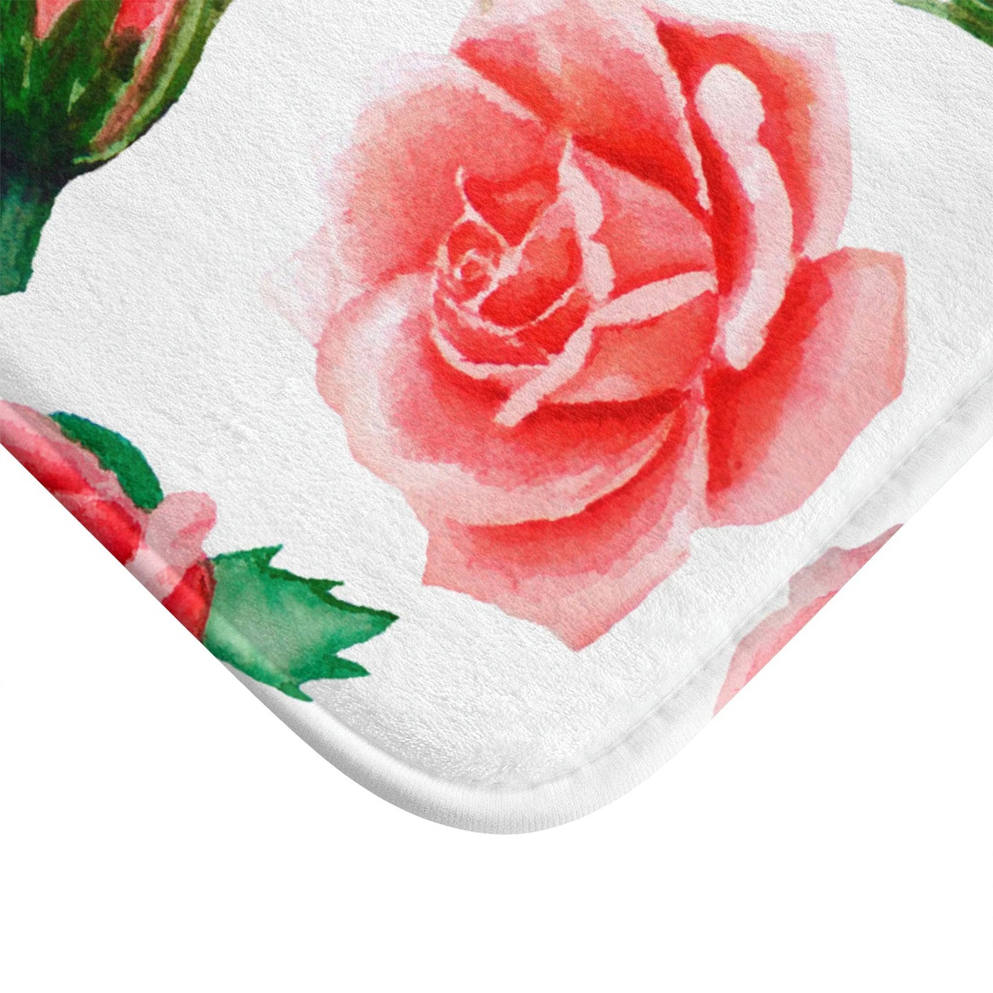 Coral Rose Bath Mat - Expressive DeZien