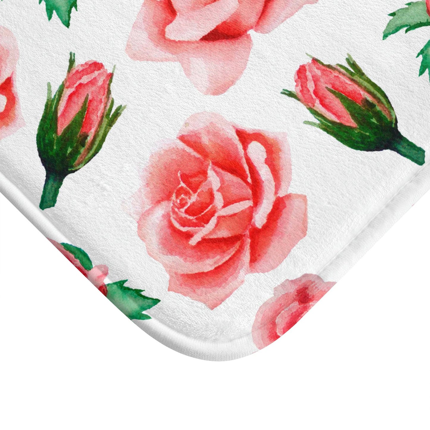 Coral Rose Bath Mat - Expressive DeZien