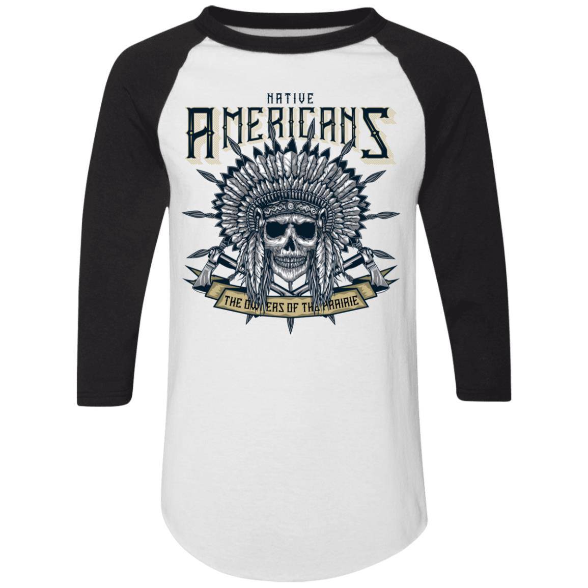 Native Owner of the Prairie Men's raglan jersey baseball shirt - Expressive DeZien