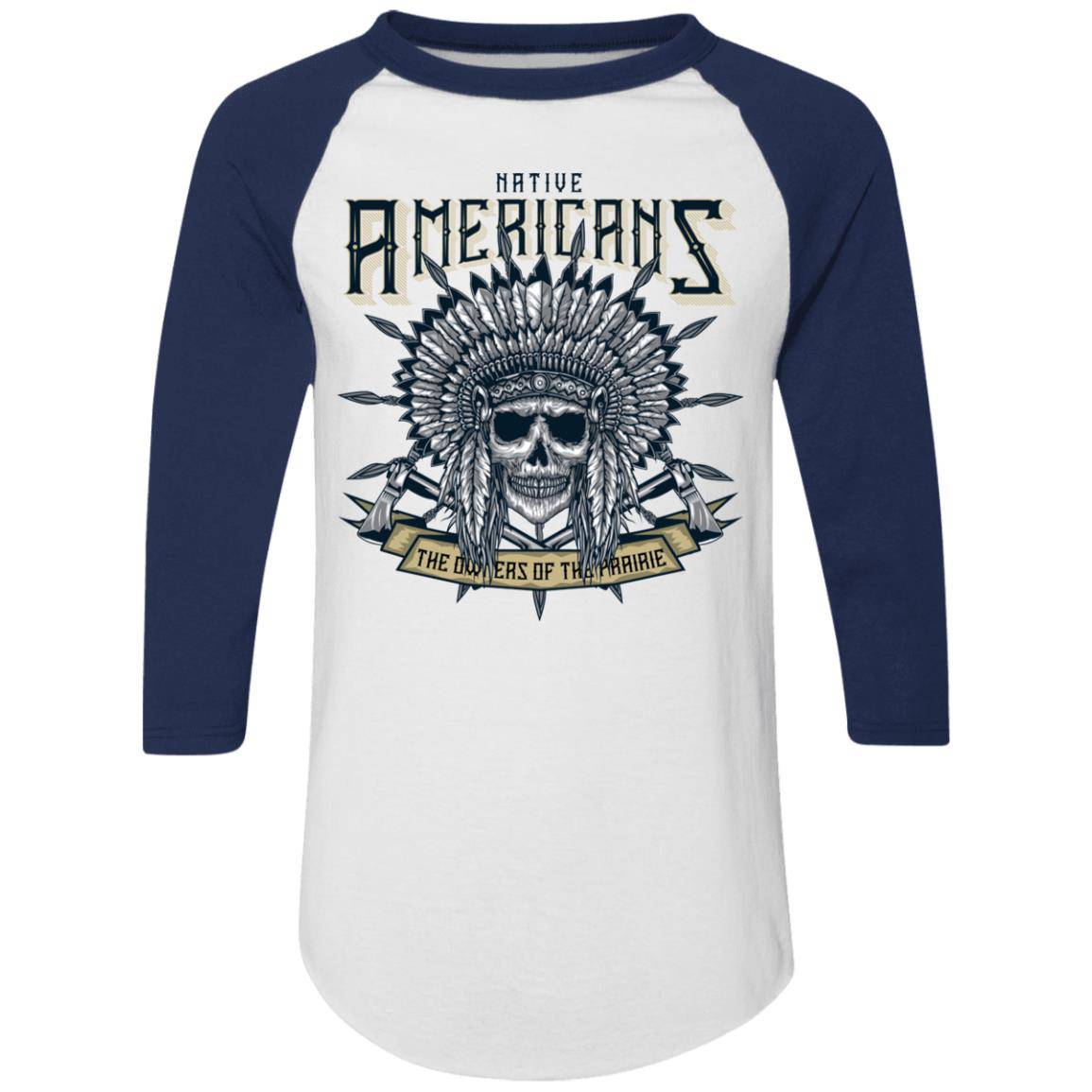 Native Owner of the Prairie Men's raglan jersey baseball shirt - Expressive DeZien