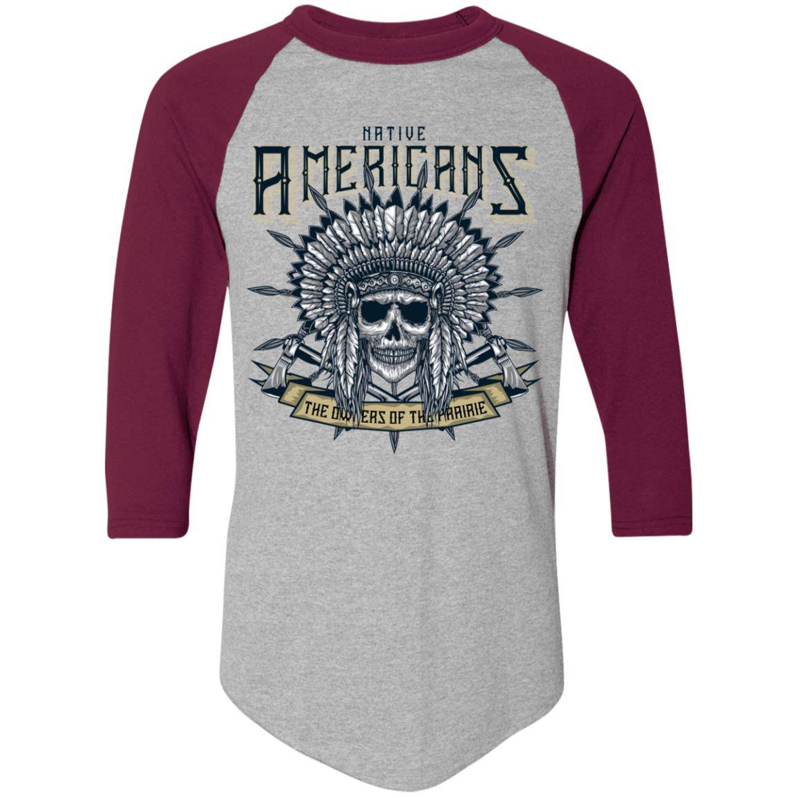 Native Owner of the Prairie Men's raglan jersey baseball shirt - Expressive DeZien