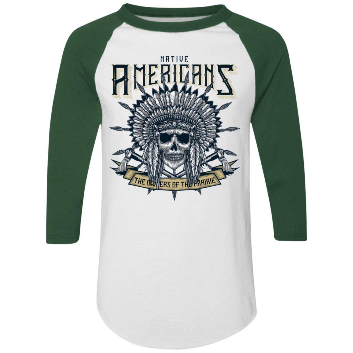 Native Owner of the Prairie Men's raglan jersey baseball shirt - Expressive DeZien