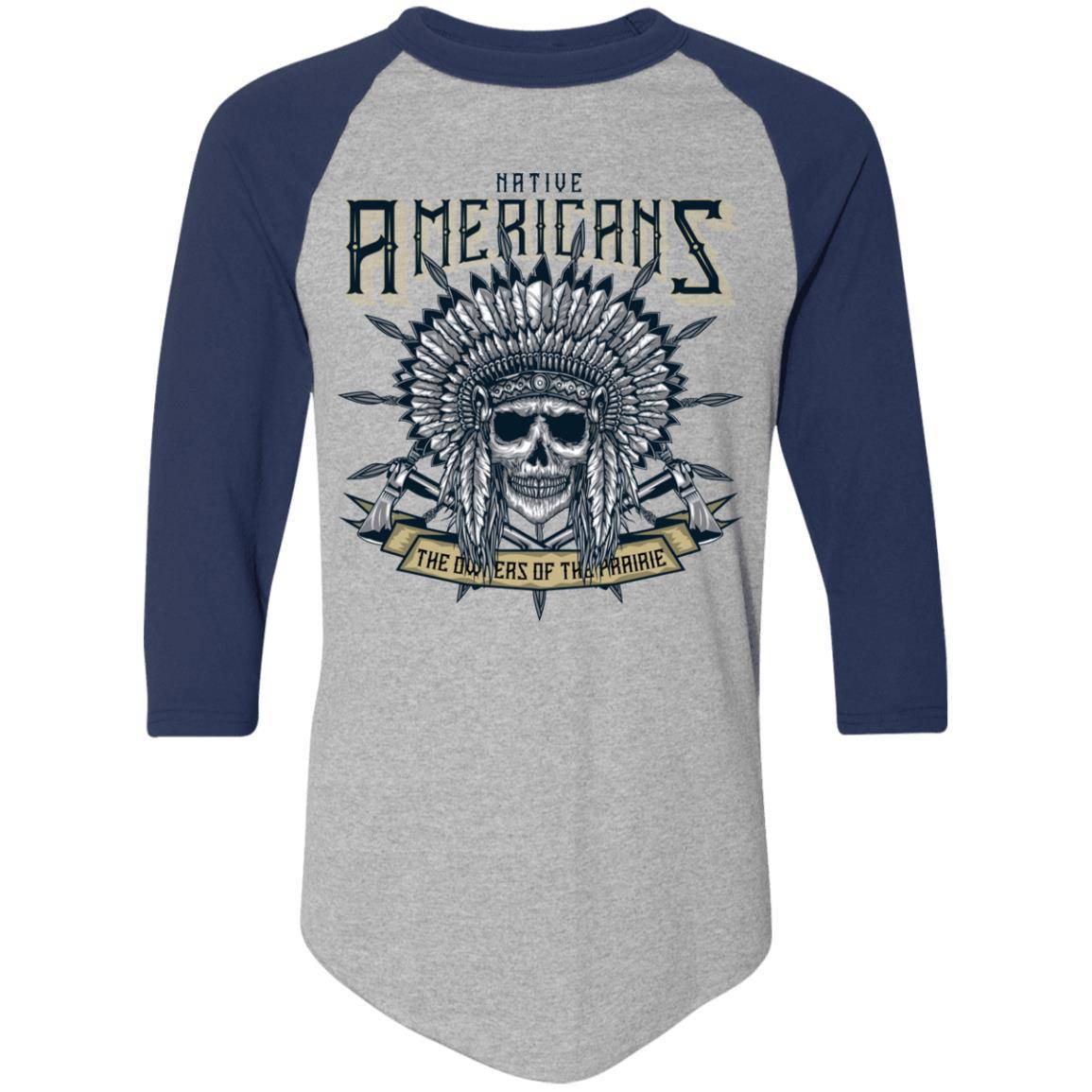 Native Owner of the Prairie Men's raglan jersey baseball shirt - Expressive DeZien