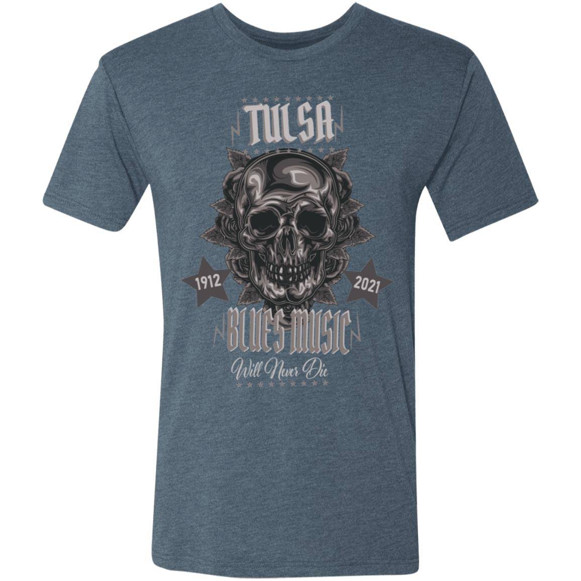 Tulsa Blues Men's Triblend T-Shirt - Expressive DeZien