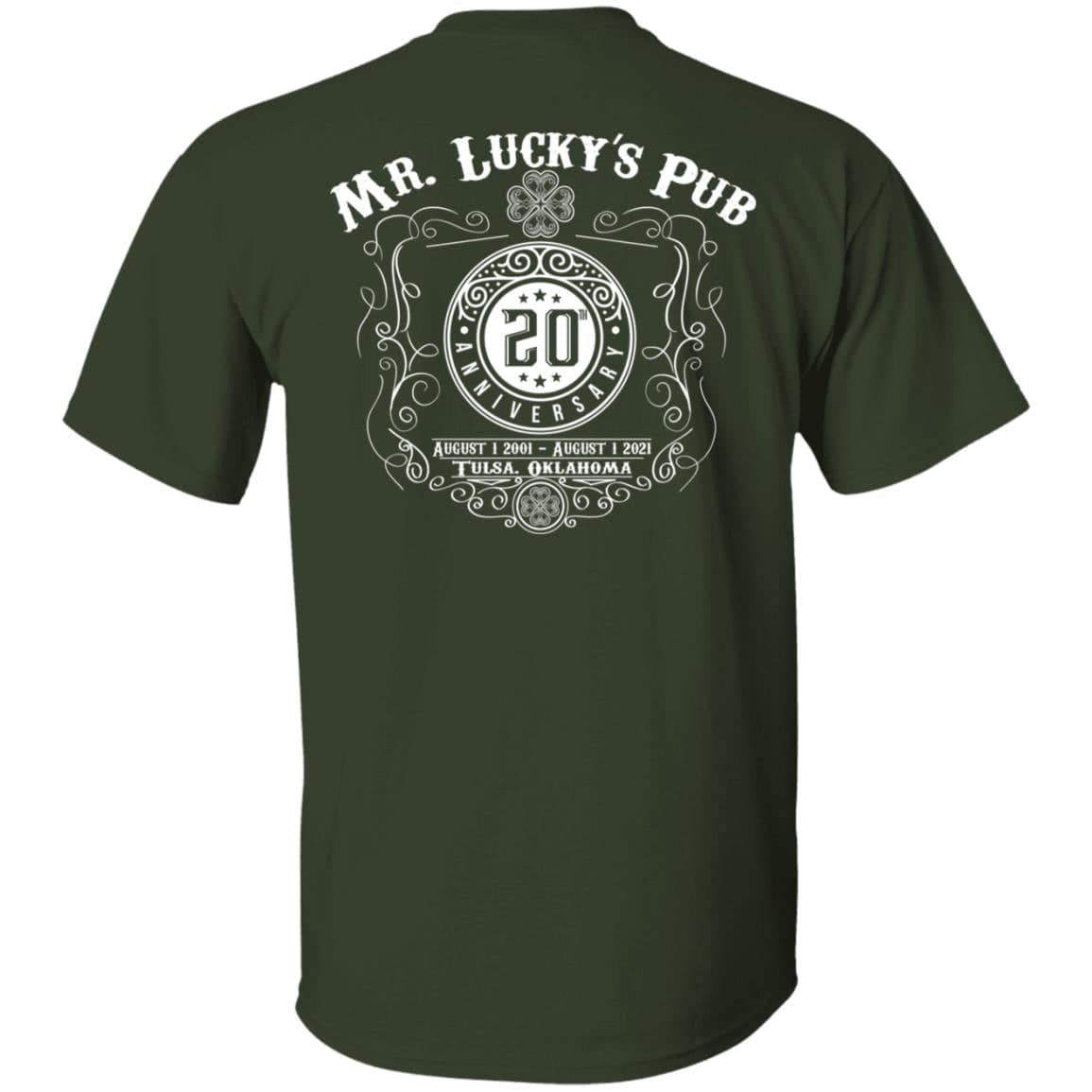 Mr. Lucky's Pub 20th Anniversary Green T-Shirt - Expressive DeZien