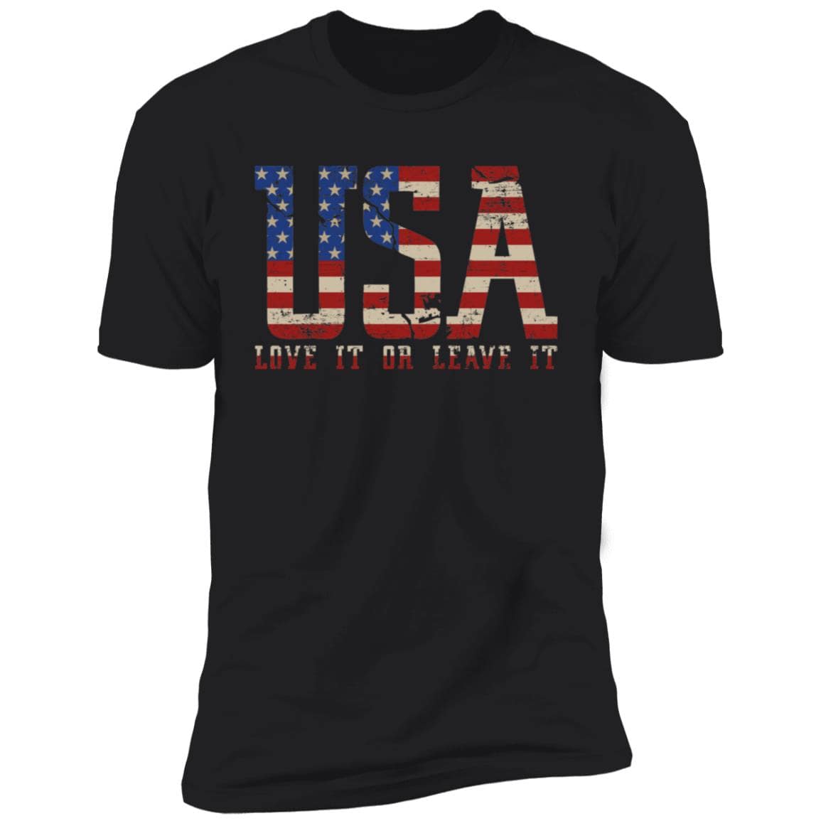 USA Love it or Leave it Next Level Premium Short Sleeve T-Shirt - Expressive DeZien