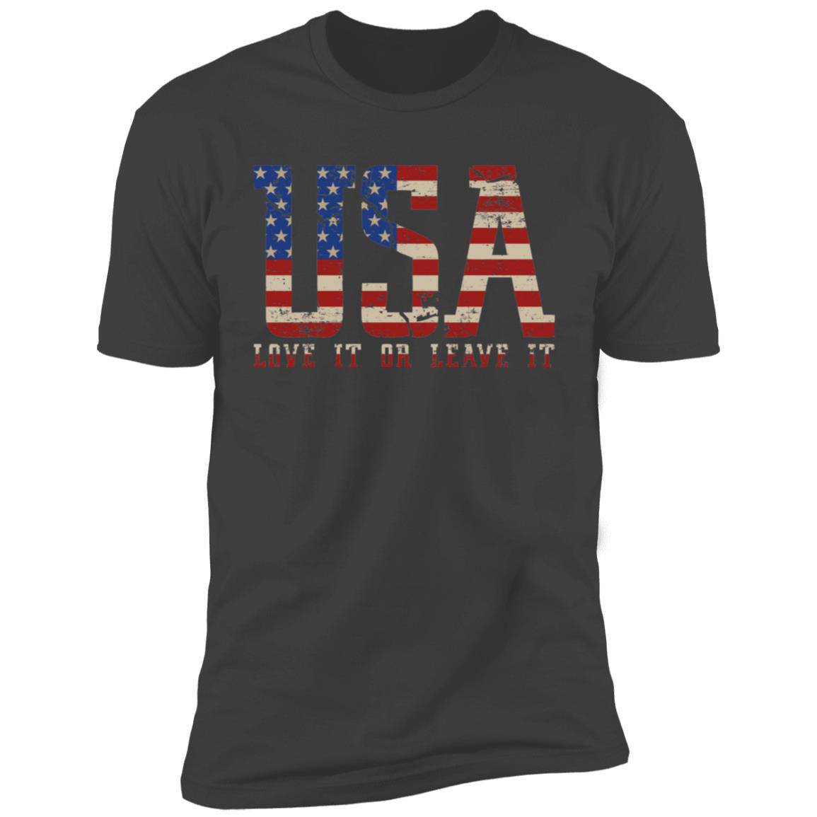 USA Love it or Leave it Next Level Premium Short Sleeve T-Shirt - Expressive DeZien