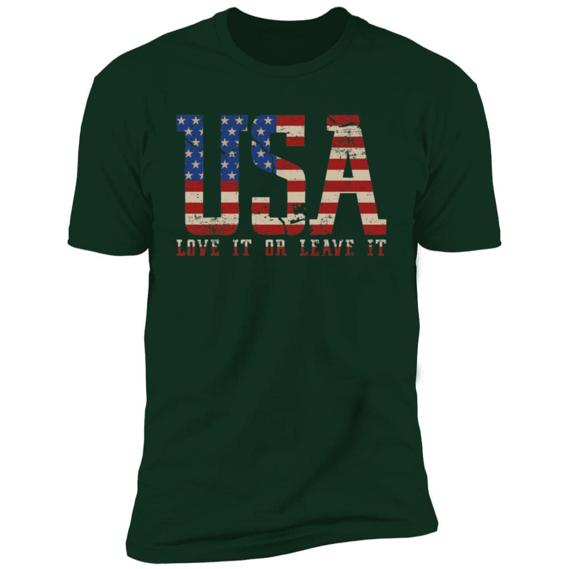 USA Love it or Leave it Next Level Premium Short Sleeve T-Shirt - Expressive DeZien