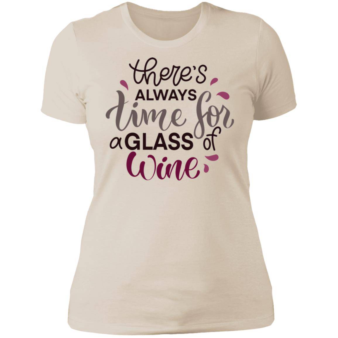 Time for Wine Ladies' Boyfriend T-Shirt - Expressive DeZien