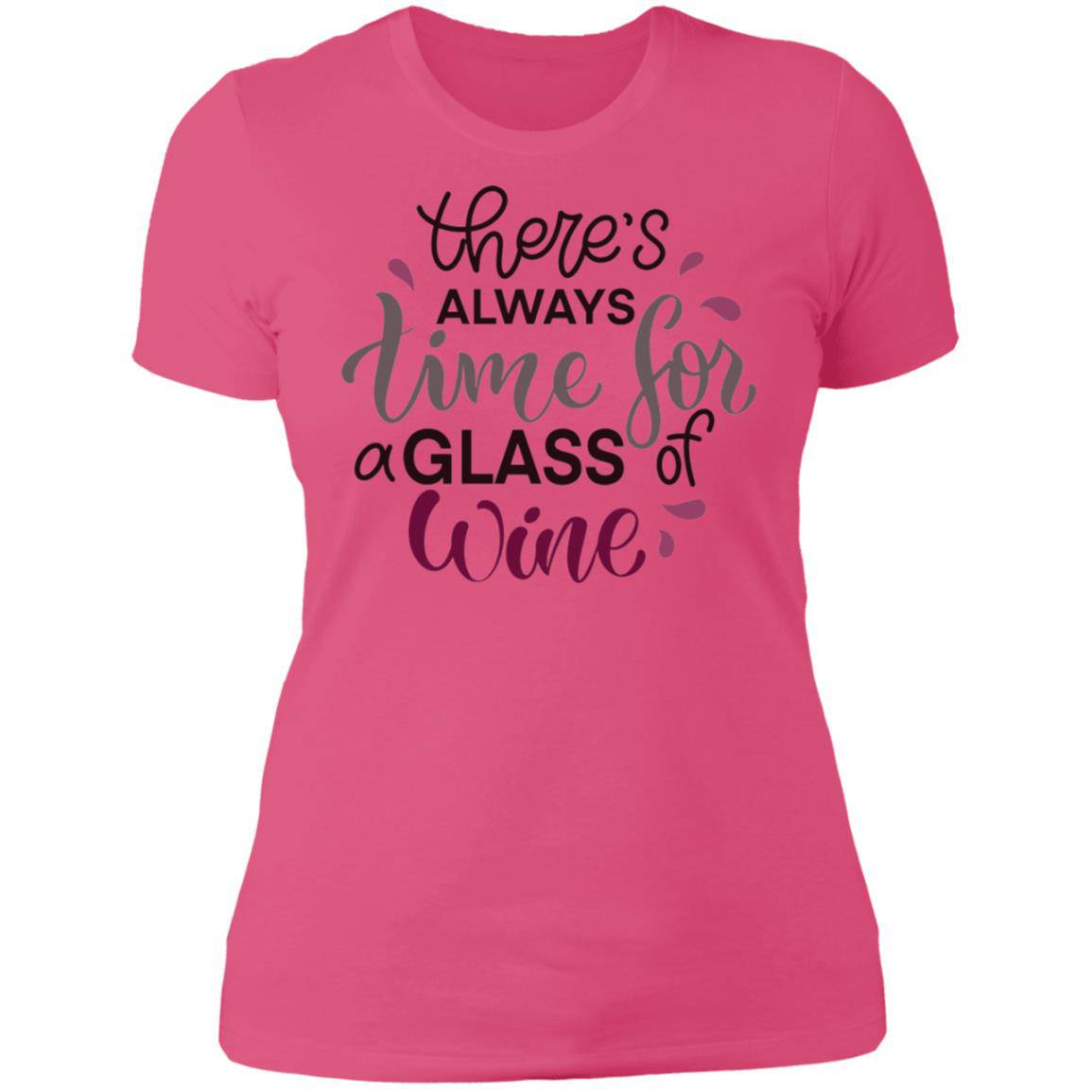 Time for Wine Ladies' Boyfriend T-Shirt - Expressive DeZien