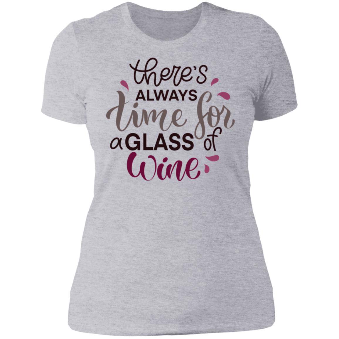 Time for Wine Ladies' Boyfriend T-Shirt - Expressive DeZien