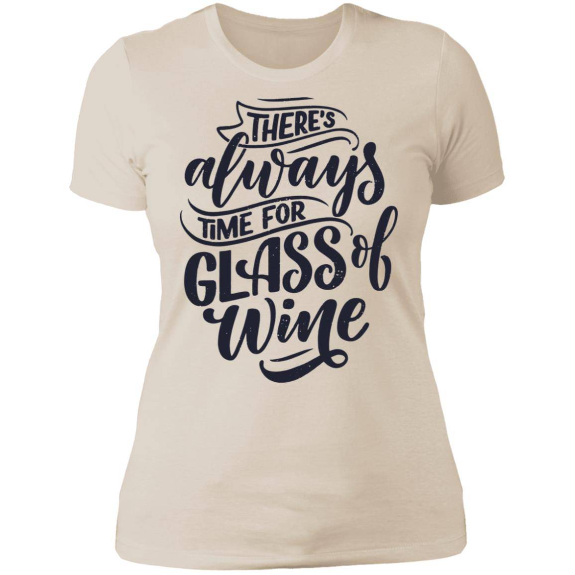 Time for Wine Ladies' Boyfriend T-Shirt - Expressive DeZien