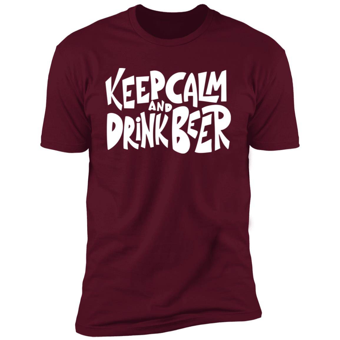 Keep Calm Drink Beer Premium Short Sleeve T-Shirt - Expressive DeZien