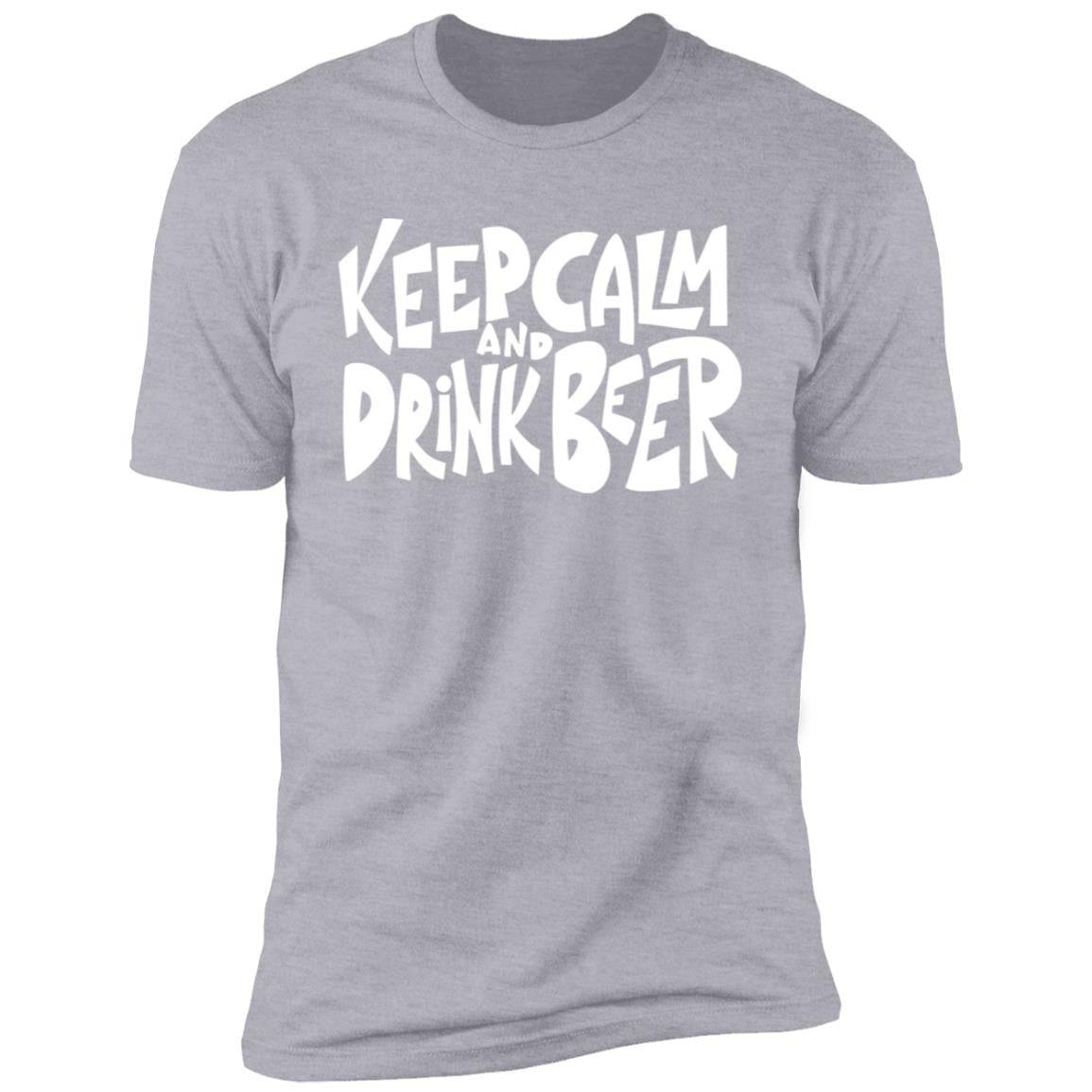 Keep Calm and Drink Beer Premium Short Sleeve T-Shirt - Expressive DeZien