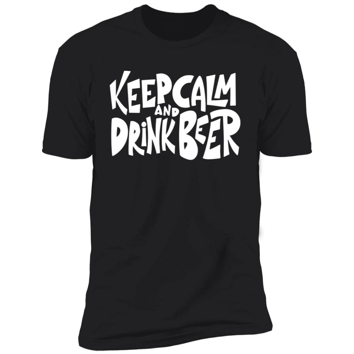 Keep Calm and Drink Beer Premium Short Sleeve T-Shirt - Expressive DeZien