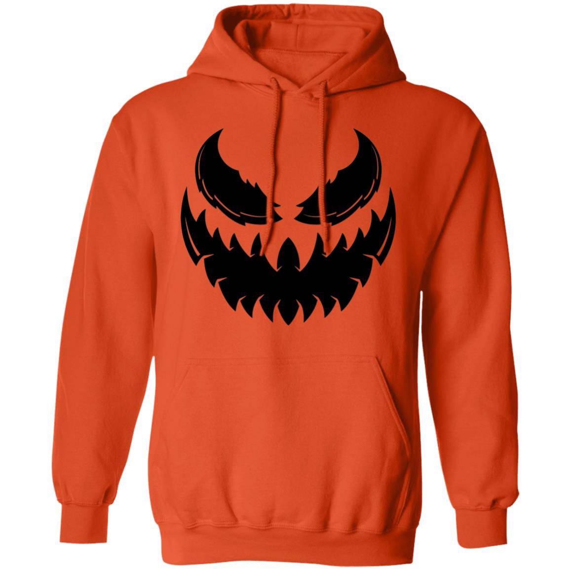 Halloween Jack O Lantern Hoodie Orange Pumpkin Costume for Men and Women Pullover Hoodie - Expressive DeZien