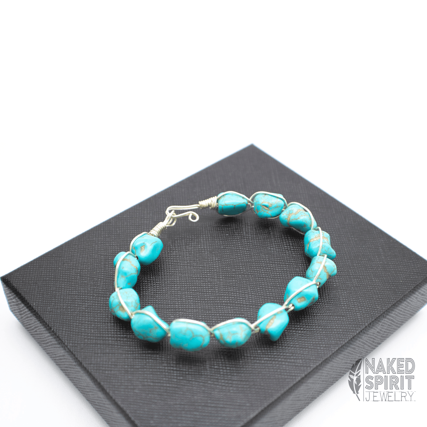 Braided Turquoise and Silver Beaded Wrap Bracelet - Expressive DeZien