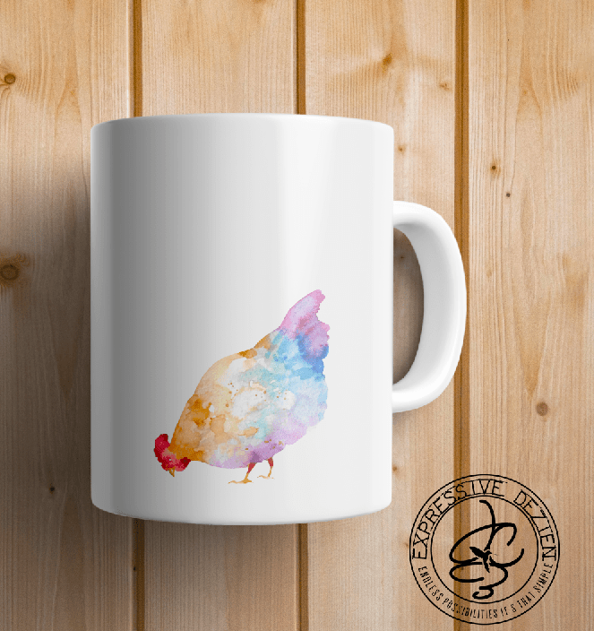 Cluckin' Around 15oz. Chicken/Hen Mug - Expressive DeZien