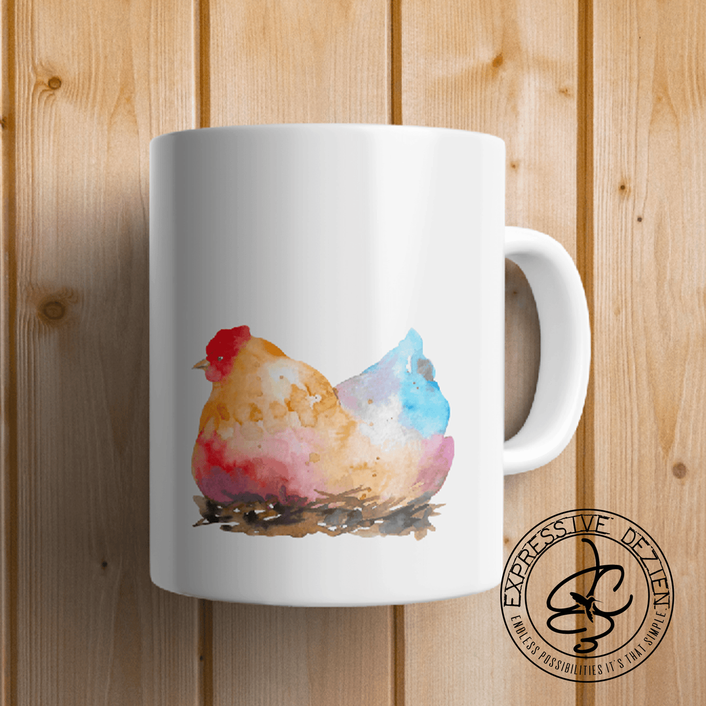 Might be chicks Might be deviled eggs 15oz. Rooster Mug - Expressive DeZien