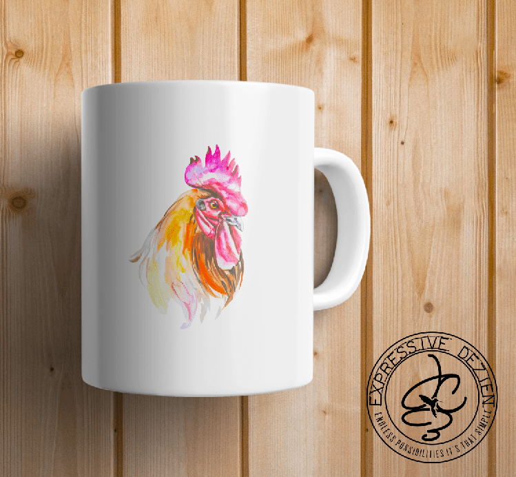 Zero Clucks Given 15oz. Rooster Mug - Expressive DeZien