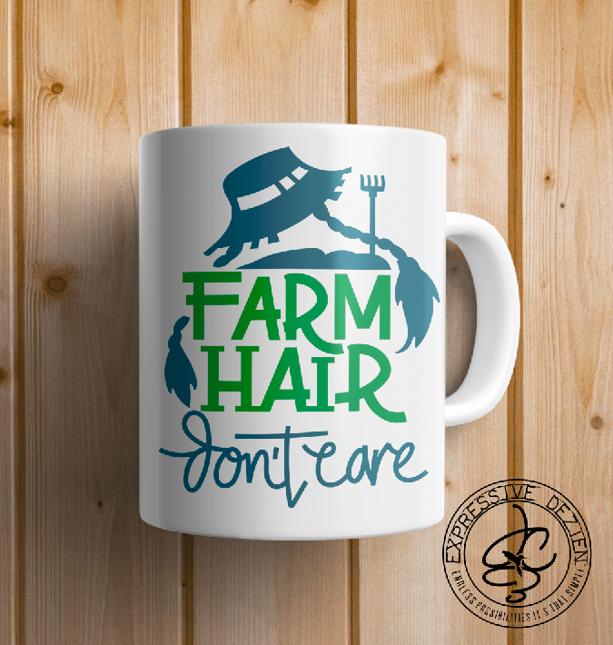 Farm Hair Don't Care 15oz. Mug - Expressive DeZien