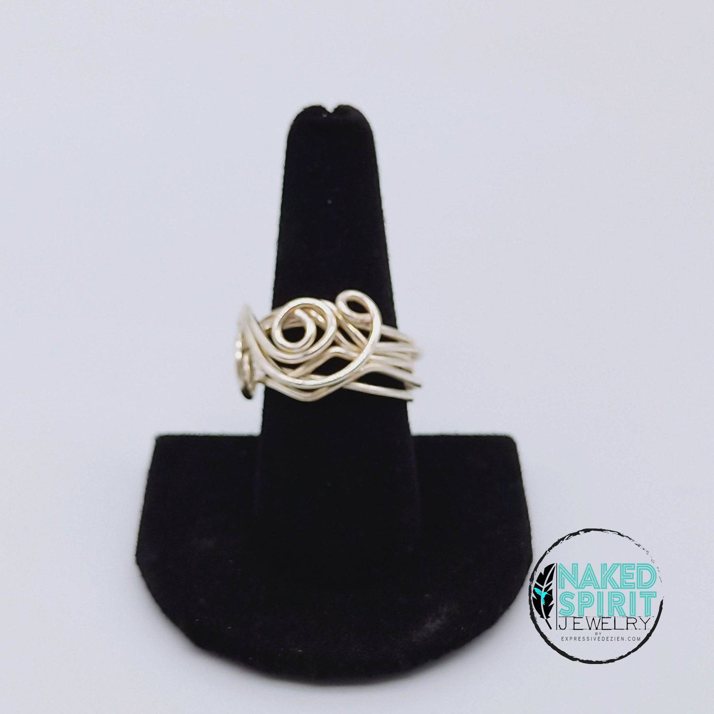 Silver Waves Wrapped Ring - Expressive DeZien