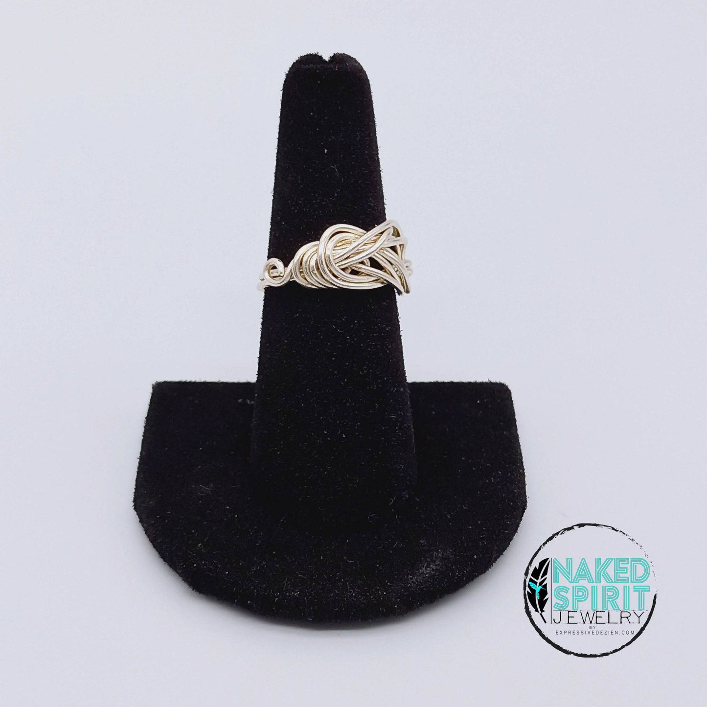 Silver Love Knot Wrapped Ring - Expressive DeZien
