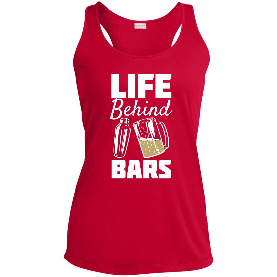 Life Behind Bars Ladies' Performance Racerback Tank - Expressive DeZien