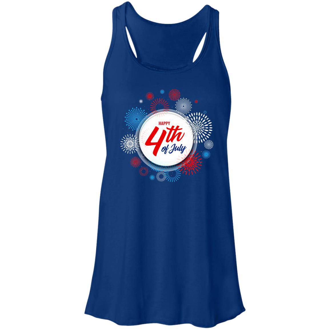 July 4th Flowy Racerback Tank - Expressive DeZien