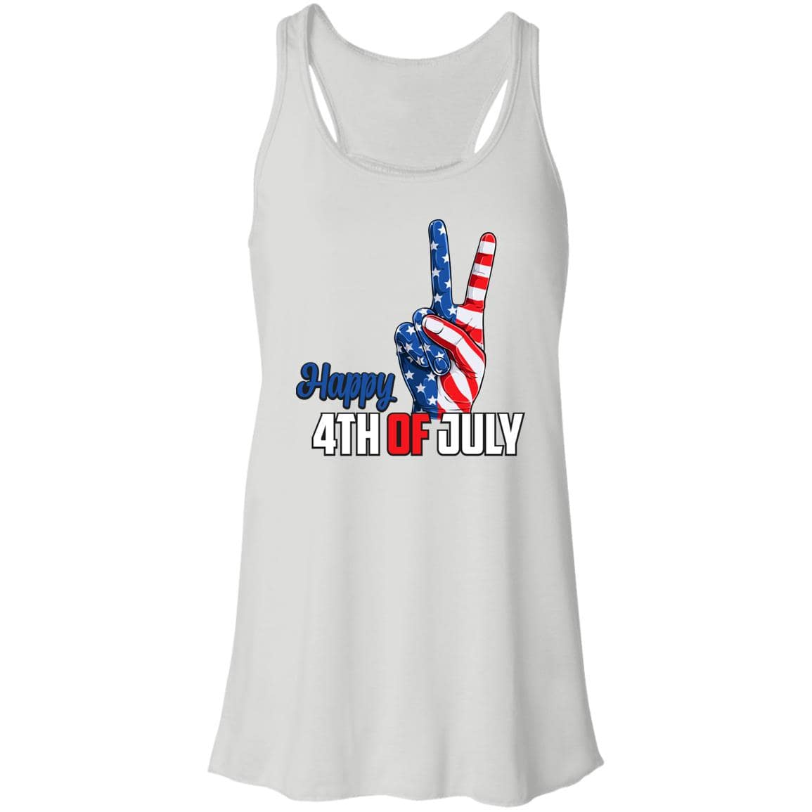 July 4th Flowy Racerback Tank - Expressive DeZien