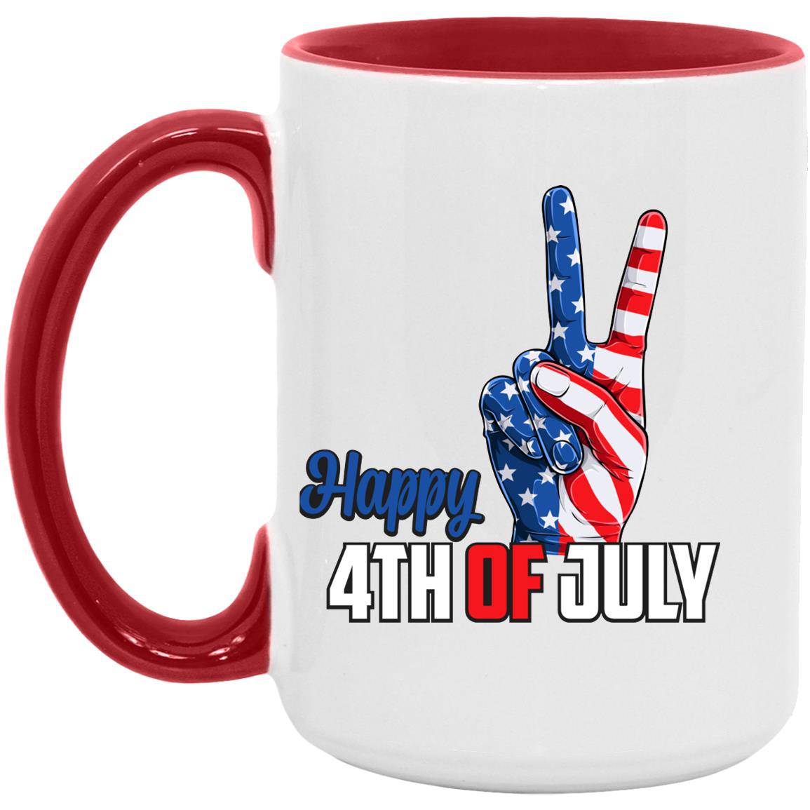 July 4th Peace 15oz. Accent Mug - Expressive DeZien