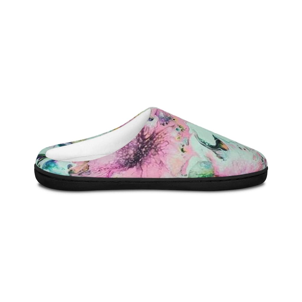 Women's Indoor Slippers Watercolor Delight Original Artwork by apb_funkylittlethings - Expressive DeZien