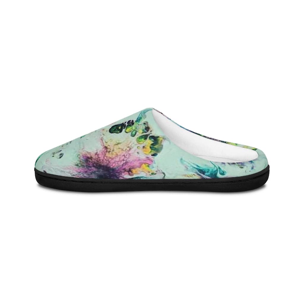 Women's Indoor Slippers Watercolor Delight Original Artwork by apb_funkylittlethings - Expressive DeZien