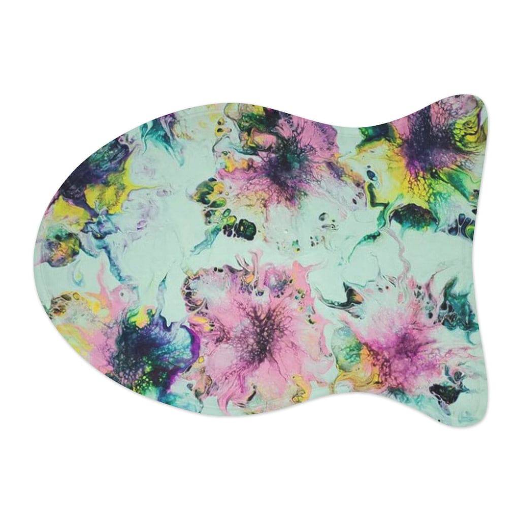 Pet Feeding Mats Watercolor Delight Original Artwork by apb_funkylittlethings - Expressive DeZien