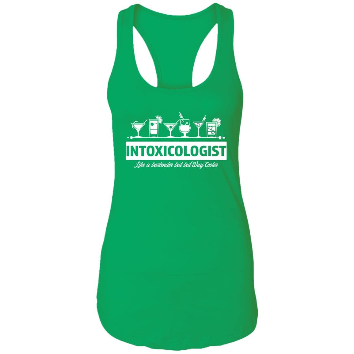 Intoxicologist Bartender Ladies Ideal Racerback Tank - Expressive DeZien