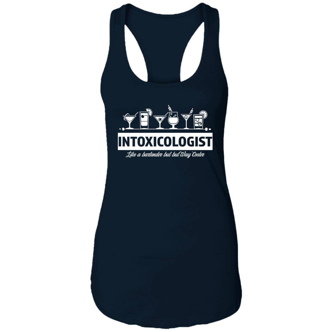 Intoxicologist Bartender Ladies Ideal Racerback Tank - Expressive DeZien