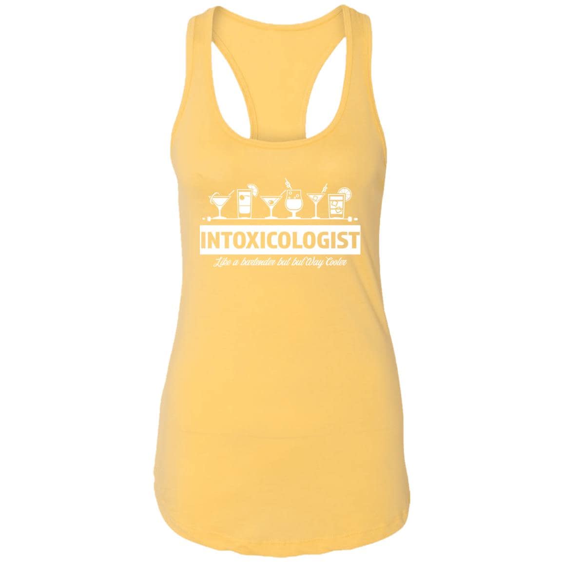 Intoxicologist Bartender Ladies Ideal Racerback Tank - Expressive DeZien