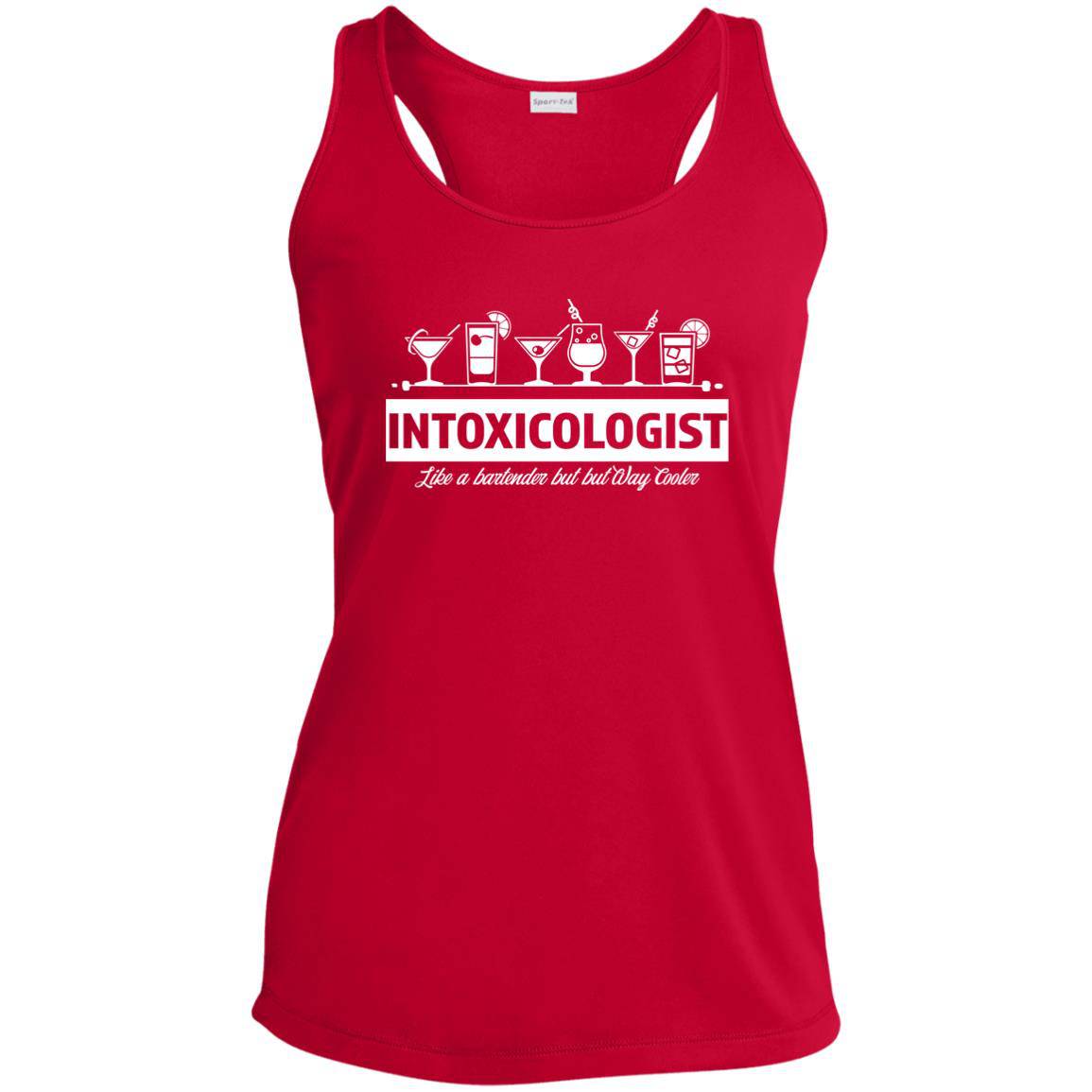Intoxicologist Bartender Ladies' Performance Racerback Tank - Expressive DeZien