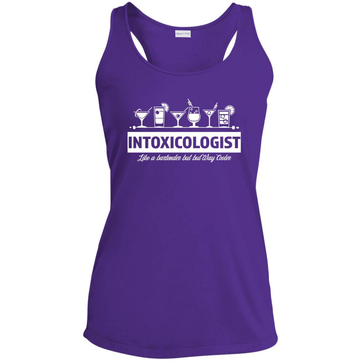 Intoxicologist Bartender Ladies' Performance Racerback Tank - Expressive DeZien