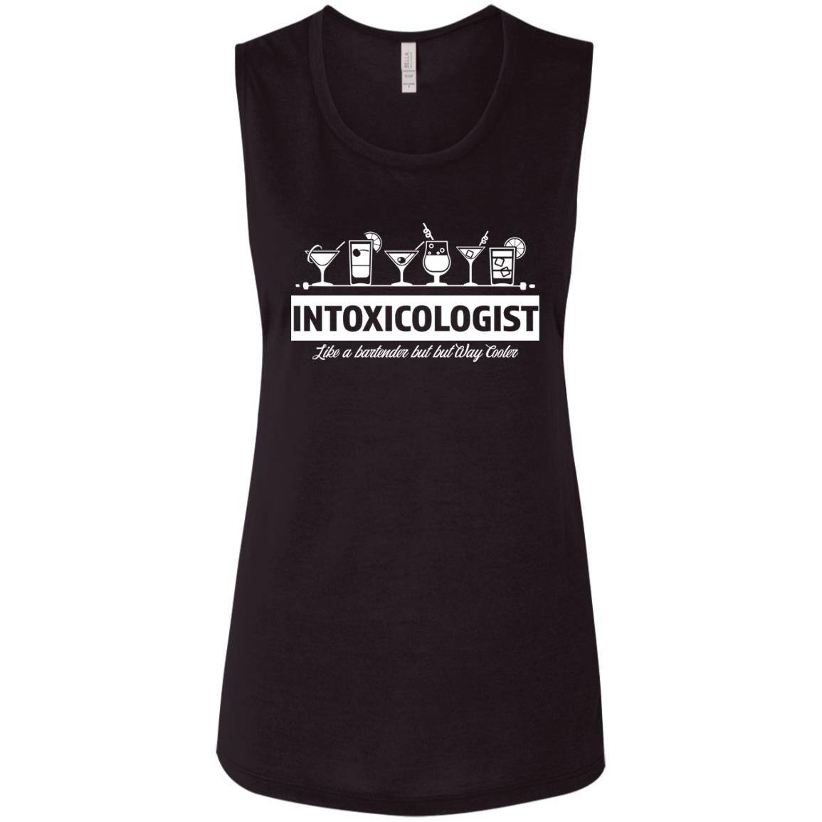 Intoxicologist Bartender Ladies' Flowy Muscle Tank - Expressive DeZien