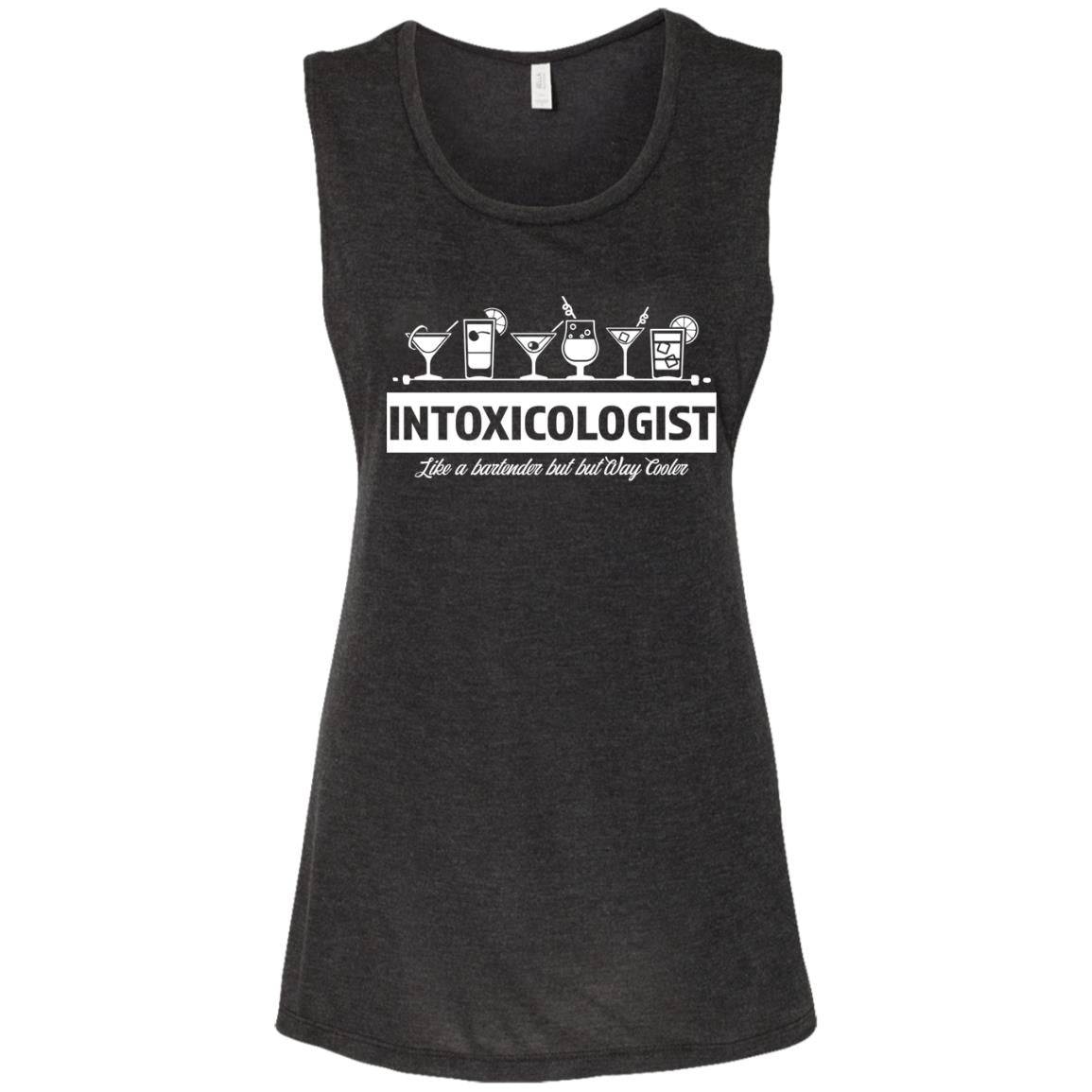 Intoxicologist Bartender Ladies' Flowy Muscle Tank - Expressive DeZien