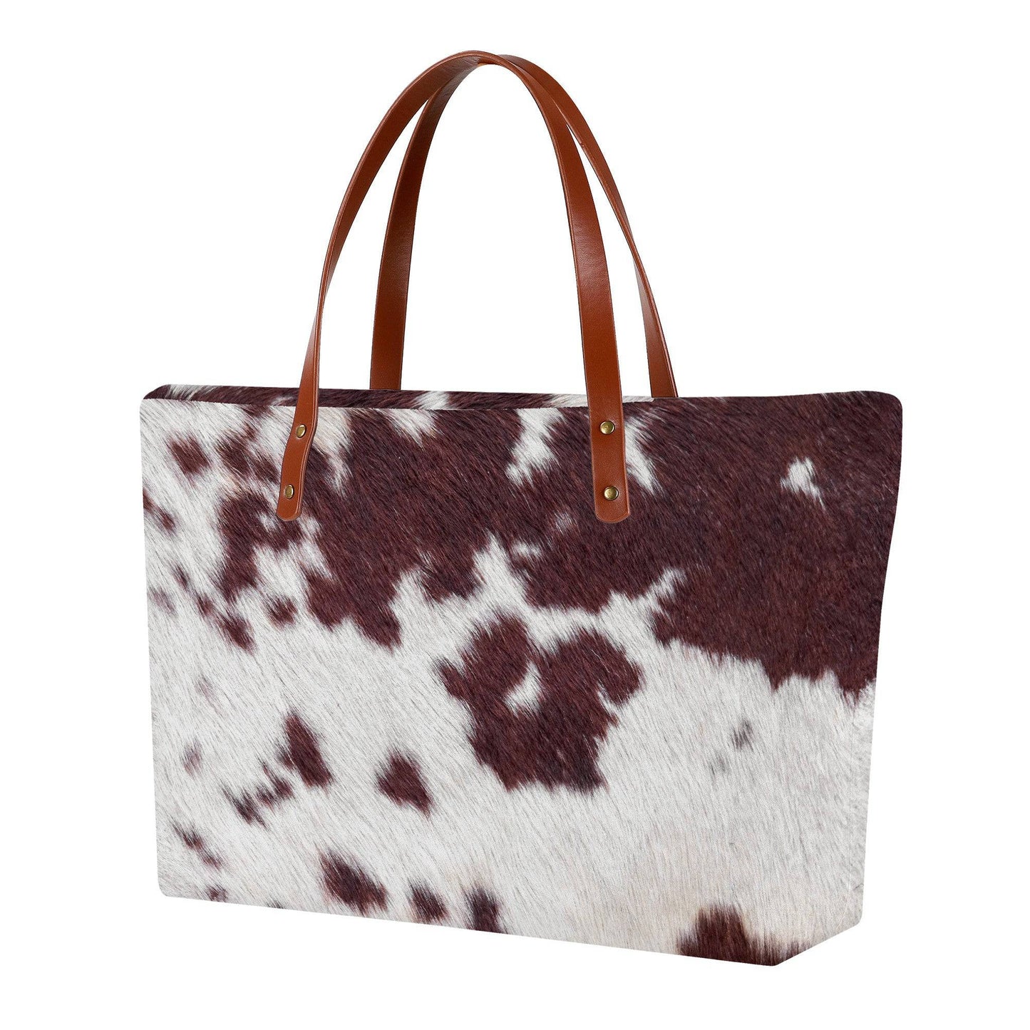 Cowhide Print Tote Bag Purse - Expressive DeZien