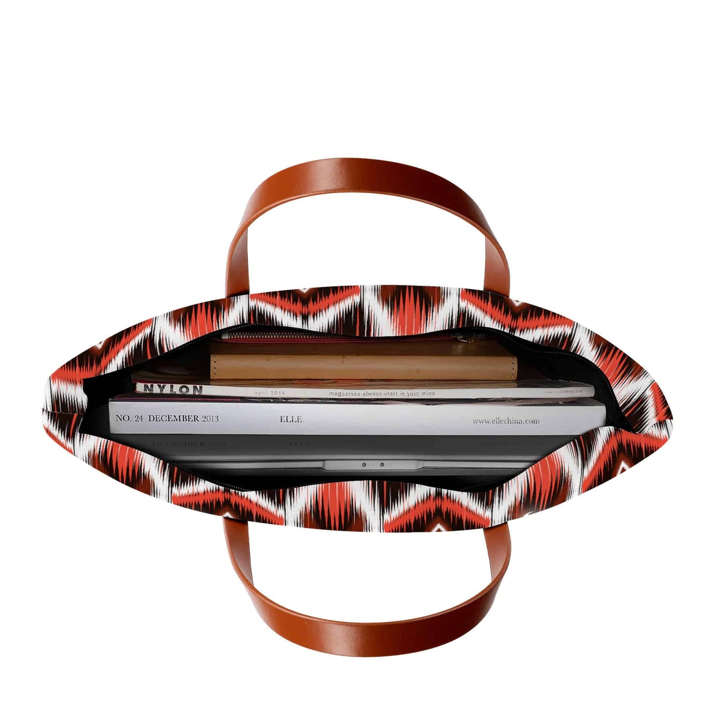 Dancing Fire Print Tote Bag Purse - Expressive DeZien